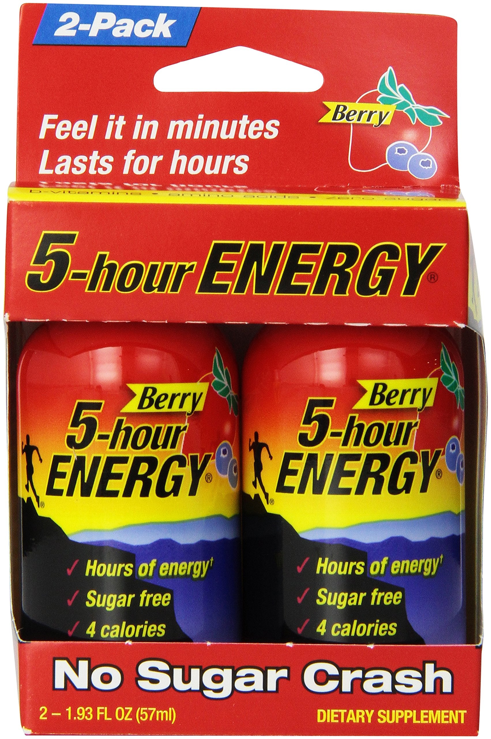 5-hour Energy, Berry Flavor, 2-ct, 1.93 fl oz