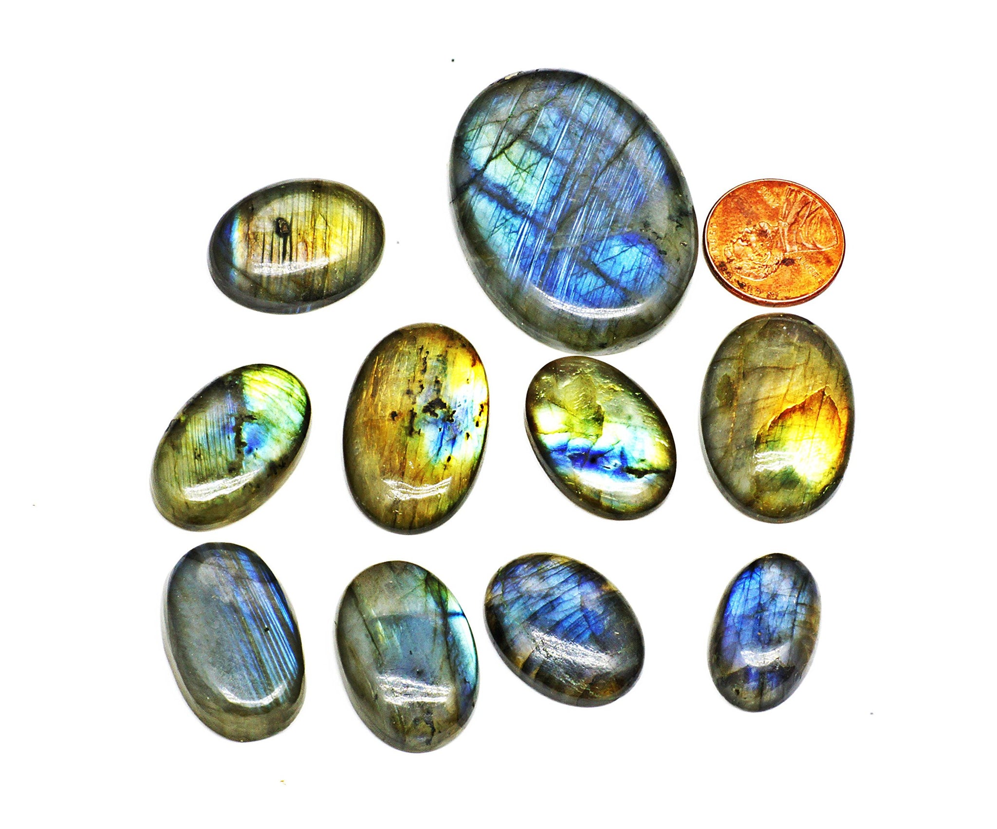 earth 1/4 Kilo Labradorite Cabs Wholesale Lot