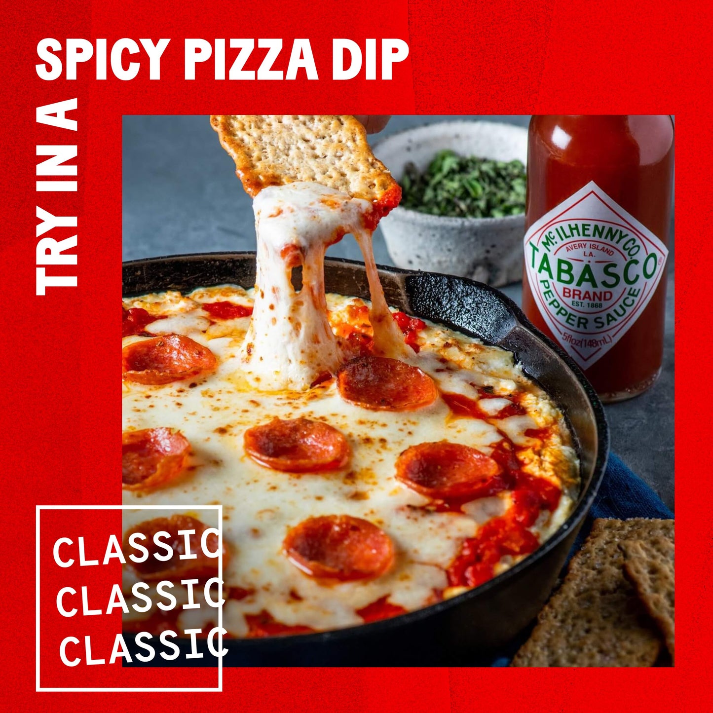 TABASCO® Brand Original Red Pepper Sauce, Medium Hot Sauce, Bulk Plastic Jug, Classic & Versatile, Three Simple Ingredients, For Large Recipes
