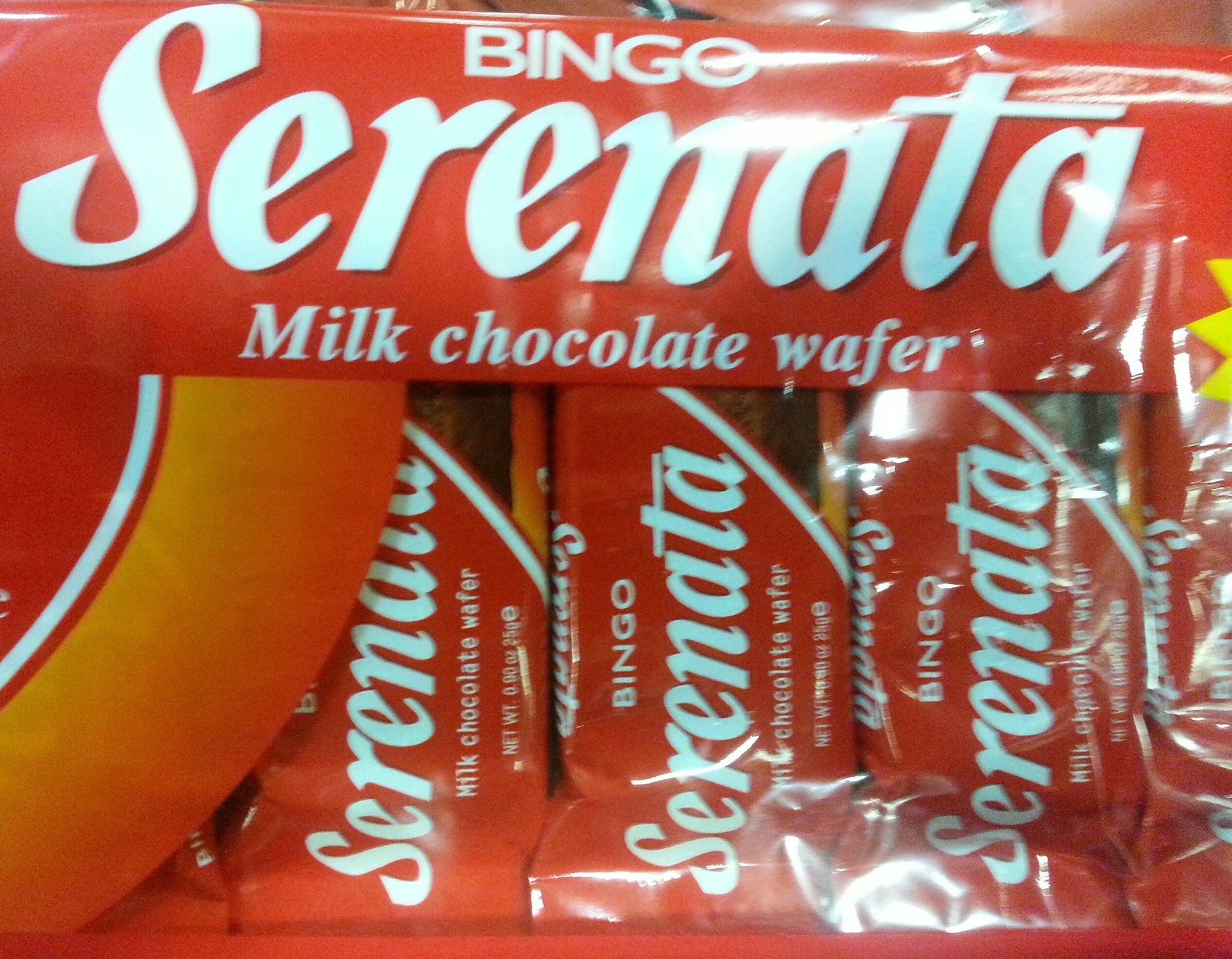 Serenata Milk Chocolate Wafer By Bingo (3 Pack)