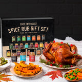 Holiday Gift Grilling Spices & Seasoning Set - 24 Unique Gourmet BBQ Spice Rub Sampler (Kosher) - Gift Set for Birthday, Anniversary, Men, Dads