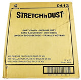 Chicopee Stretch’n Dust 0413 Medium Duty Dust Cloth 12x17inch Case of 400 Orange Cloths
