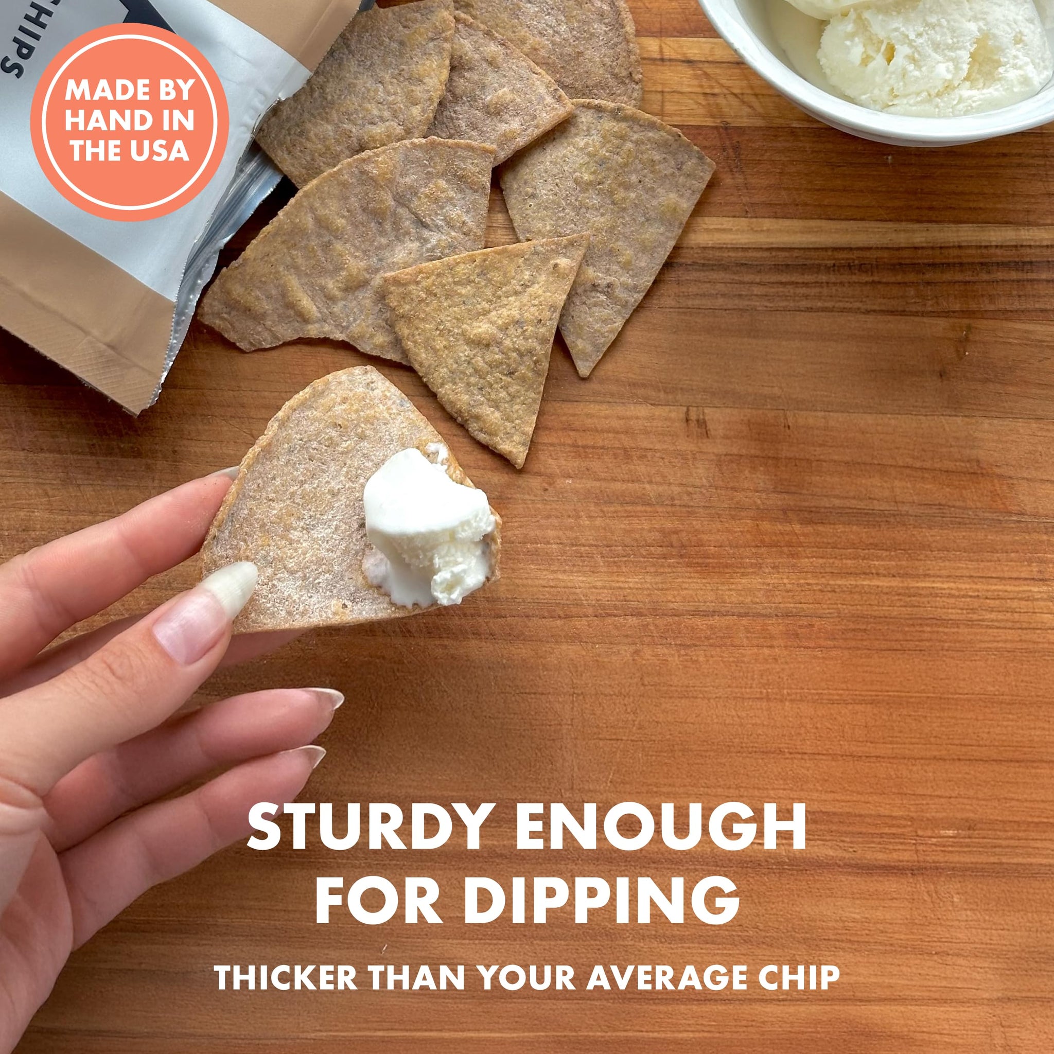 MASA Chips Churro Flavored Corn Tortilla Chips Cooked in Beef Tallow - Seed Oil Free Snack, 2pk×5 oz each- Handmade with Only Naturally Grown Corn