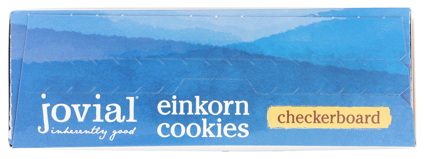 Jovial Organic Einkorn Checkerboard Cookies - Organic Cookies, High Protein, Fair Trade Certified, All Natural Ingredients, Low Carb, Low Sugar, Palm