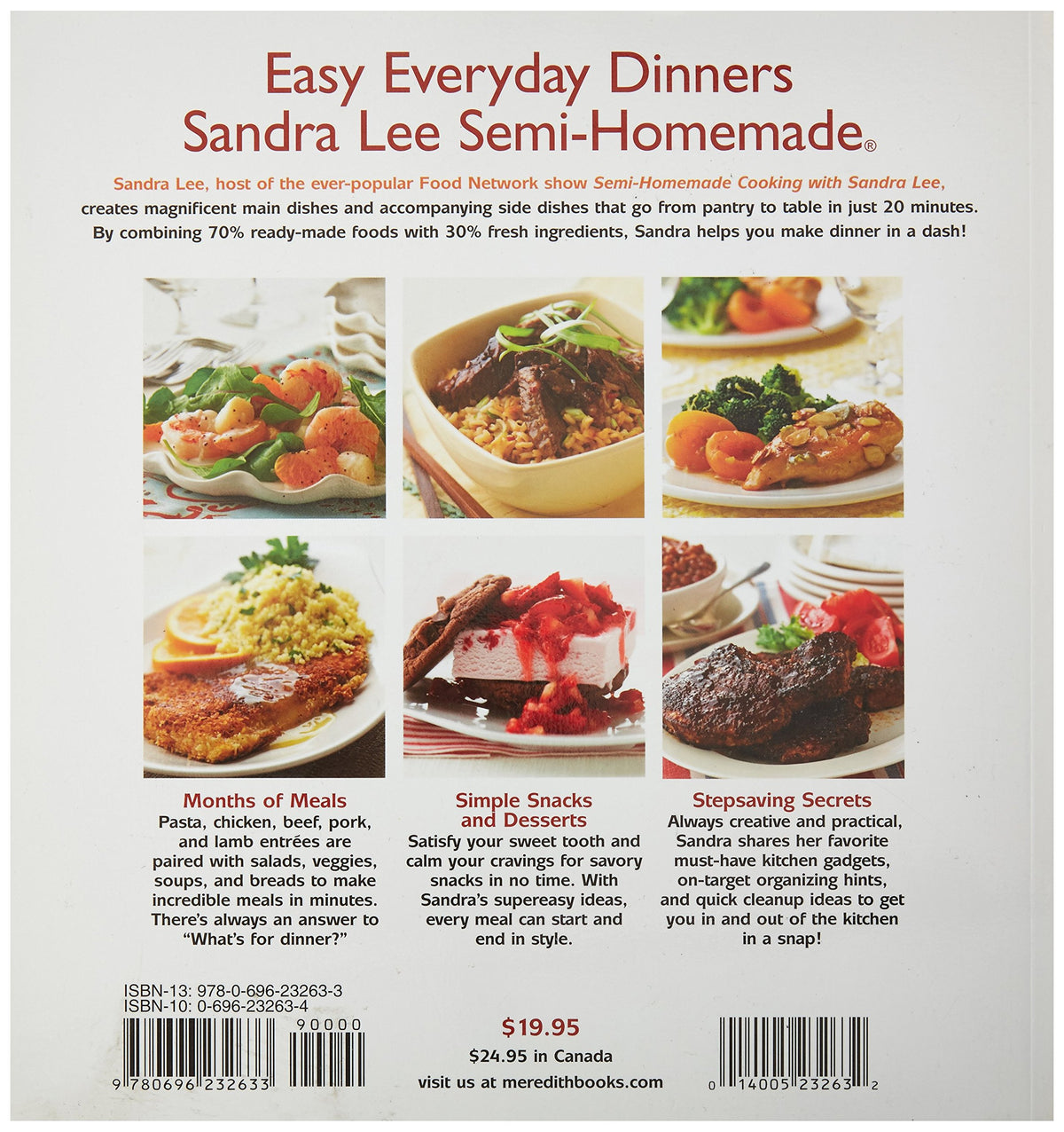Sandra Lee Semi Homemade 20 minute meals