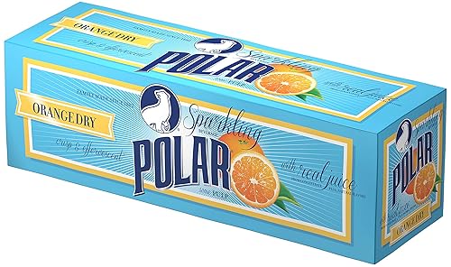 Polar Beverages Dry Juice, Orange, 12 Fluid Ounce (Pack of 12)