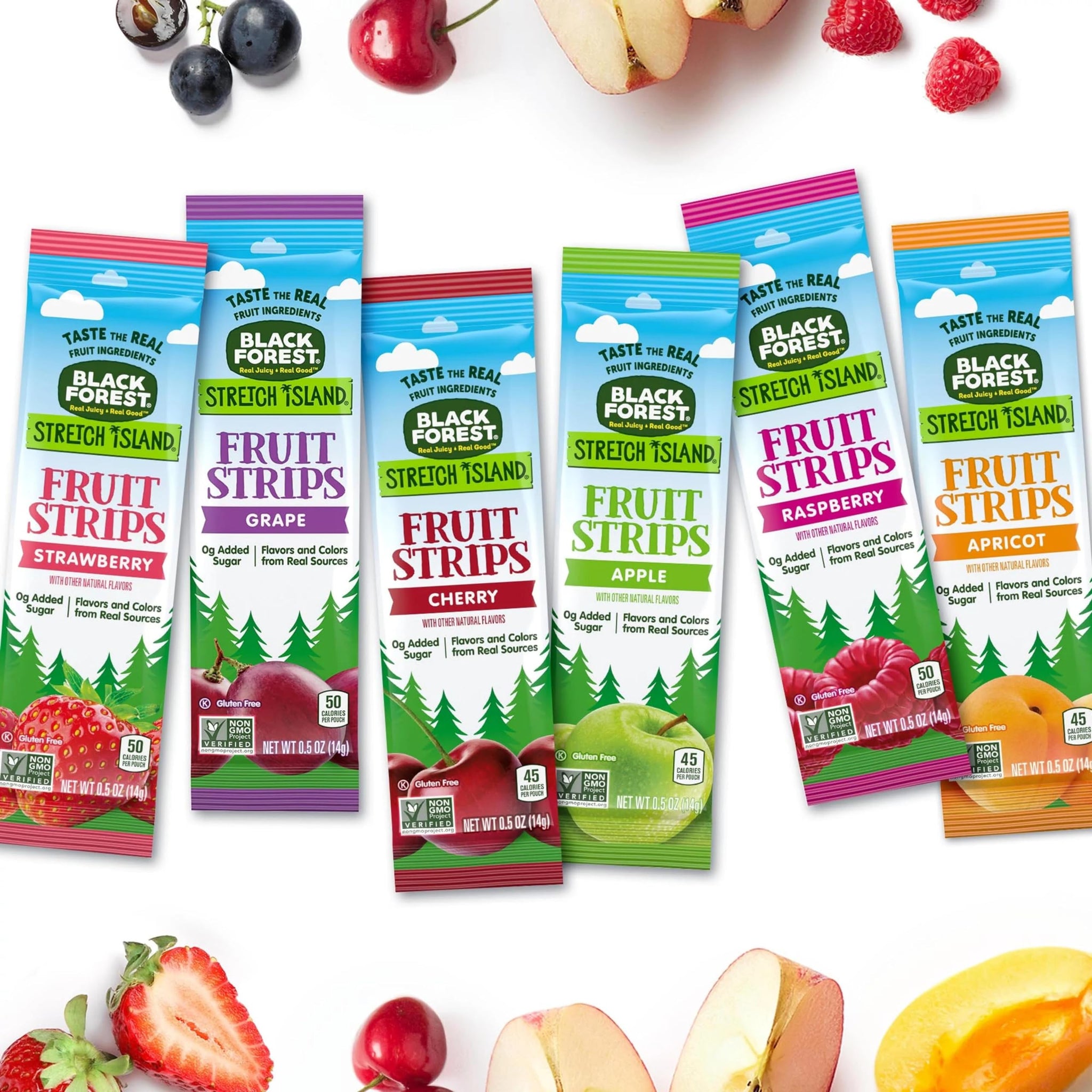 Black Forest Stretch Island Fruit Strips Variety Pack, 12 Count