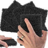 Restaurant-Grade Griddle Cleaning Pads 5 Pack. Use on Metal Grills, Cast Iron Cooktops & Stainless Steel Flat Tops. Quickly Cleans & Scours Baked-On