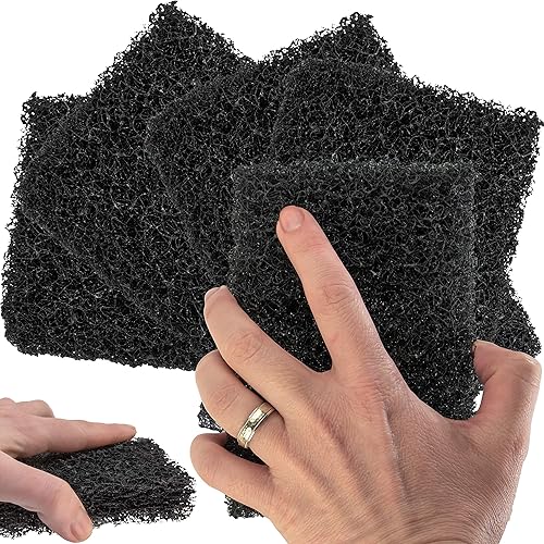 Restaurant-Grade Griddle Cleaning Pads 5 Pack. Use on Metal Grills, Cast Iron Cooktops & Stainless Steel Flat Tops. Quickly Cleans & Scours Baked-On