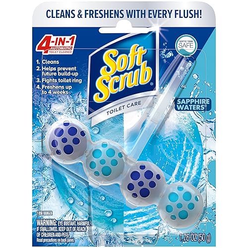 Soft Scrub 4-in-1 Toilet Care, Sapphire Waters, 50 Gram
