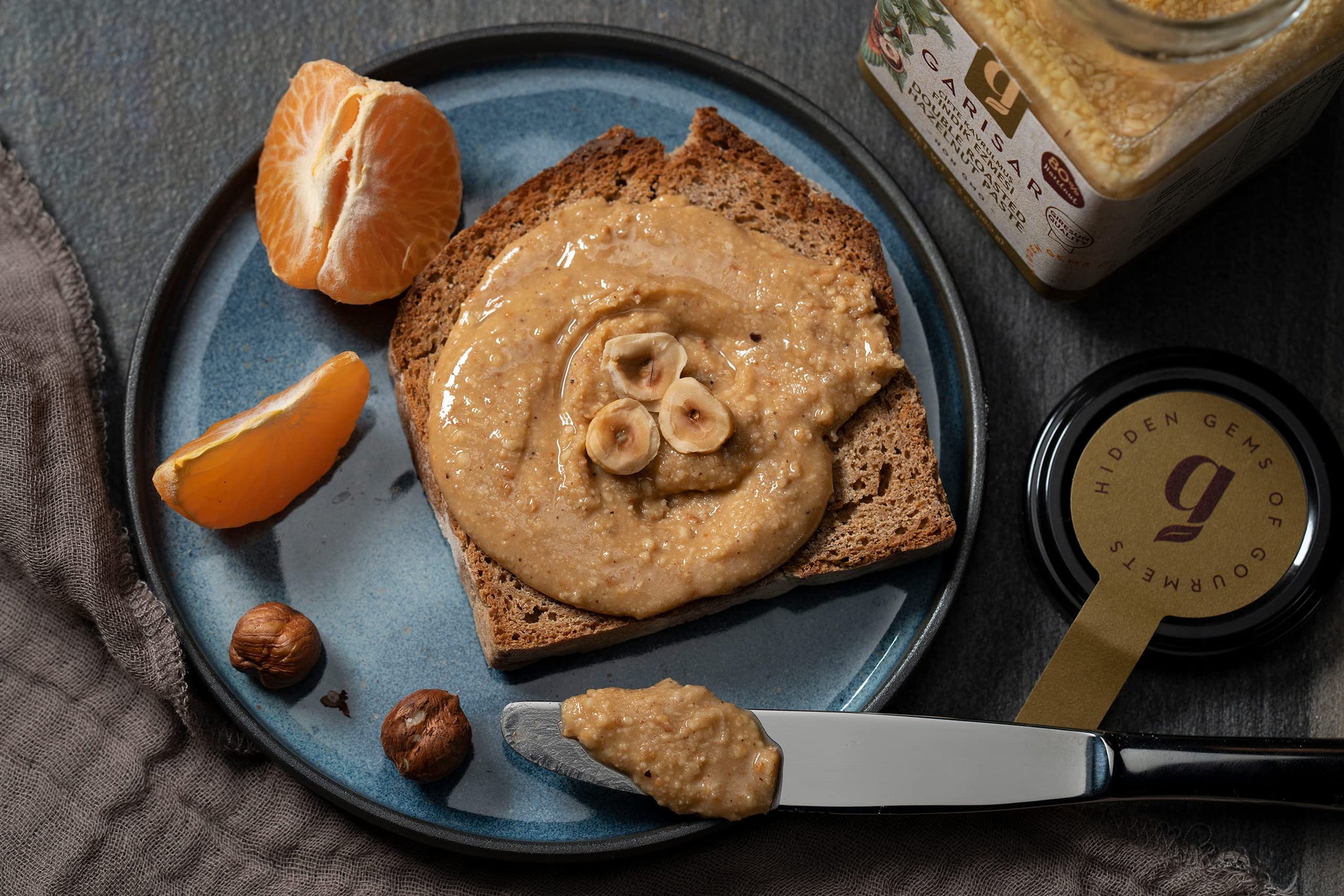 Garisar - Double Roasted Hazelnut Paste Pure Natural, No Additives, Non-GMO - 80% Hazelnut - 7.40 oz (Pack of 1)