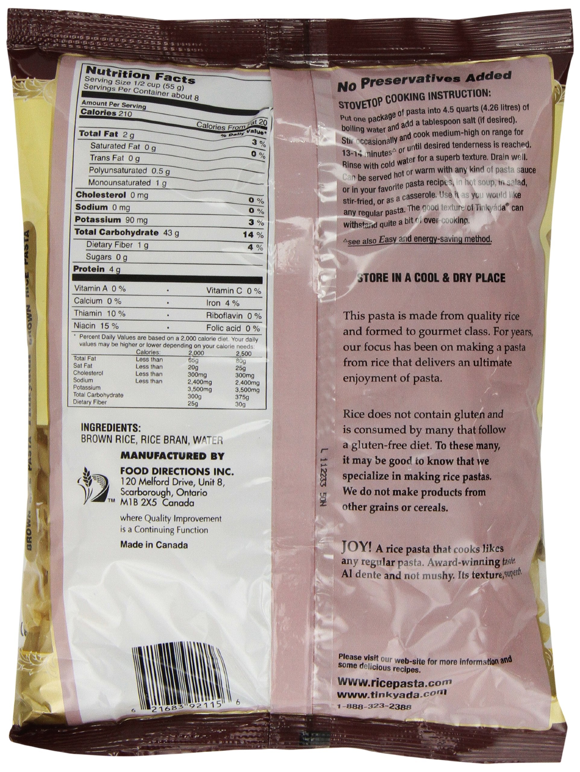 Tinkyada Brown Rice Pasta, Penne, 16 Ounce