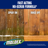 Moldex® Instant Outdoor Cleaner with Bleach, 64 oz Hose End Sprayer, 2 Pack, Fast Acting Outdoor Surface Cleaner for Siding, Decks, Fences