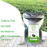 Green Hill Tea Jiaogulan Loose Leaf Tea - Caffeine-Free Ginseng Variety - Pure Gynostemma Herbal Tea - Non GMO ziplock bag 8 OZ