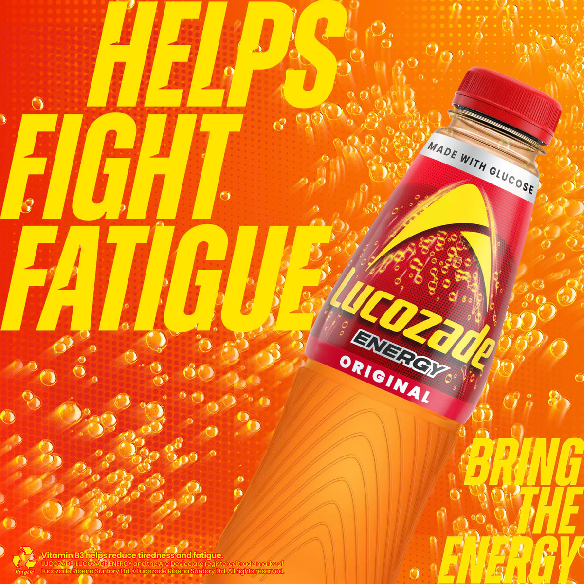 Lucozade Energy Original 380ml (Pack of 4)