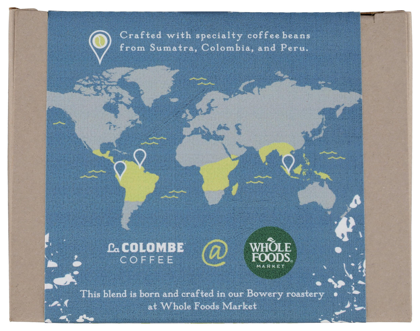 LA COLOMBE Organic Bowery Blend Whole Bean Coffee, 12 OZ