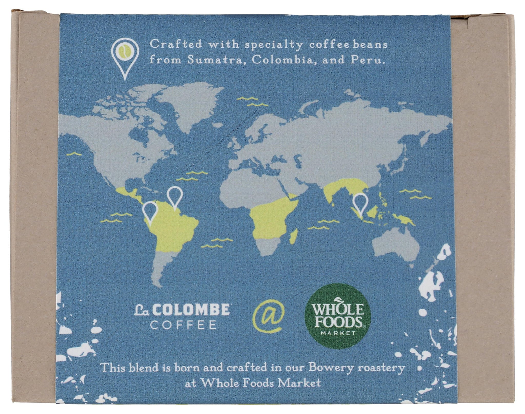 LA COLOMBE Organic Bowery Blend Whole Bean Coffee, 12 OZ