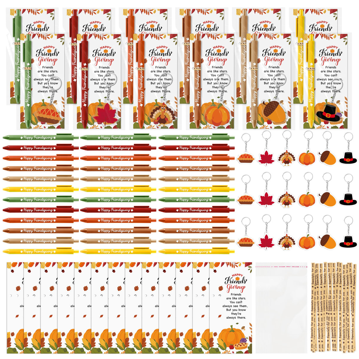 ANGOLIO Friendsgiving Party Favors Bulk, 30 Sets Fall Thanksgiving Gifts