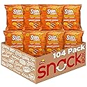 SunChips 100% Whole Grain Chips, Harvest Cheddar, 1 oz Bags, Pack of 104, No Artificial Flavors, No Colors from Artificial Sources