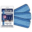Bona Mop Microfiber Cleaning Pad for Hardwood & Hard Surface Floors - Value 3-Pack - For Use With Bona Mops - Dual Zone Cleaning