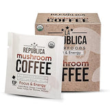 La Republica Instant Mushroom Coffee Organic 10-Pack Single Serve (100% Colombian Arabica, Lion's Mane, Reishi, Chaga, Cordyceps, Maitake, Turkey