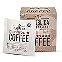 La Republica Instant Mushroom Coffee Organic 10-Pack Single Serve (100% Colombian Arabica, Lion's Mane, Reishi, Chaga, Cordyceps, Maitake, Turkey