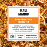Tiesta Tea Maui Mango, Loose Leaf, Mango Pineapple Herbal Tea, Premium Non-Caffeinated Fruit Blend, Makes Hot or Iced & Brews Up to 50 Cups, 5.5 Ounce