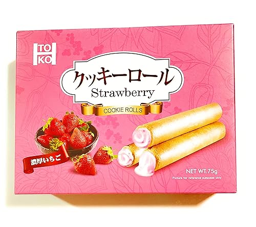 Toko Strawberry Cookie Rolls 2.64 Oz(2 Pack)