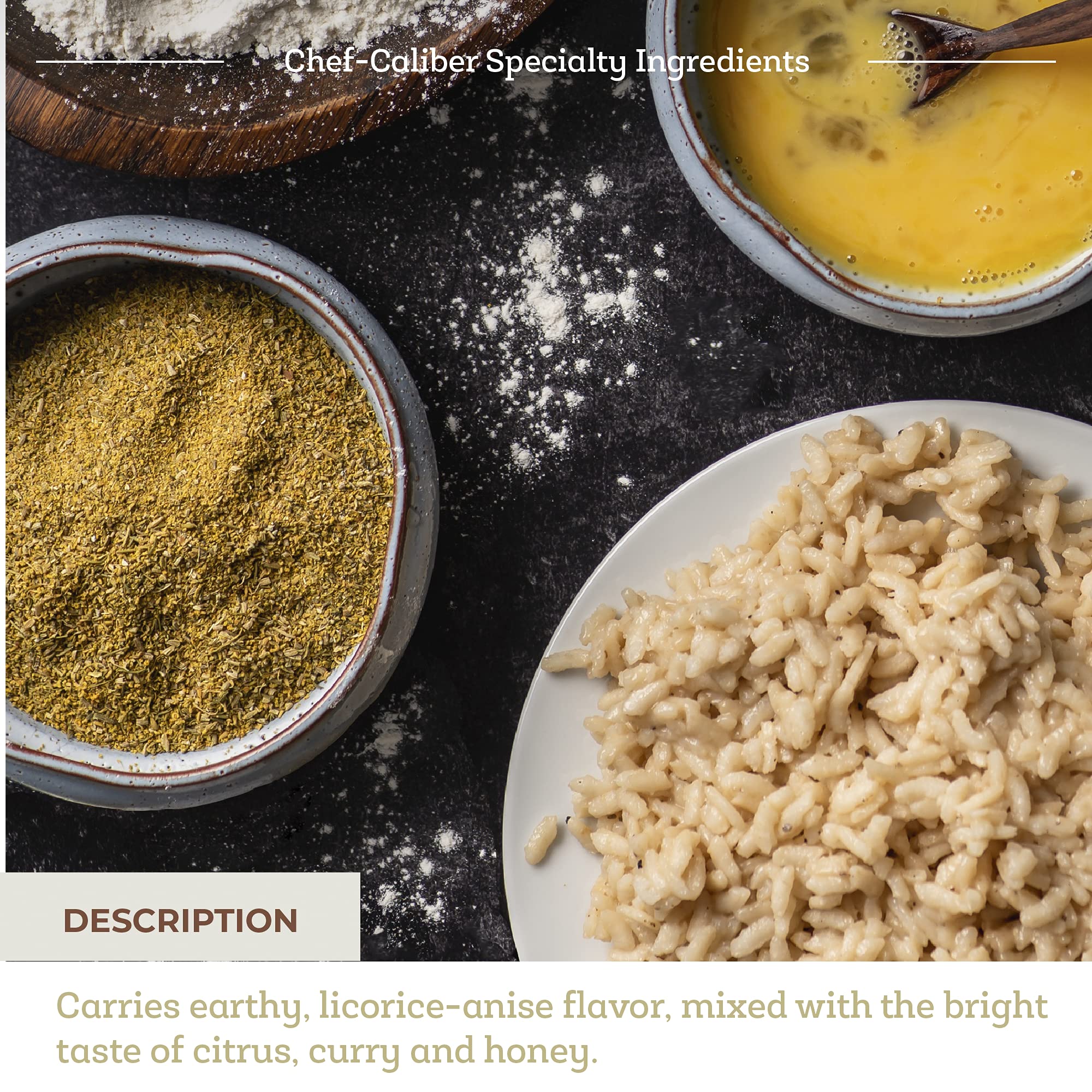 Fresh & Wild | Wild Italian Fennel Pollen | Vegan, Gluten-Free | Great with Rice, Pasta, Risotto, Marinades, Meat & Fish, or Even Sauces | 1 oz |