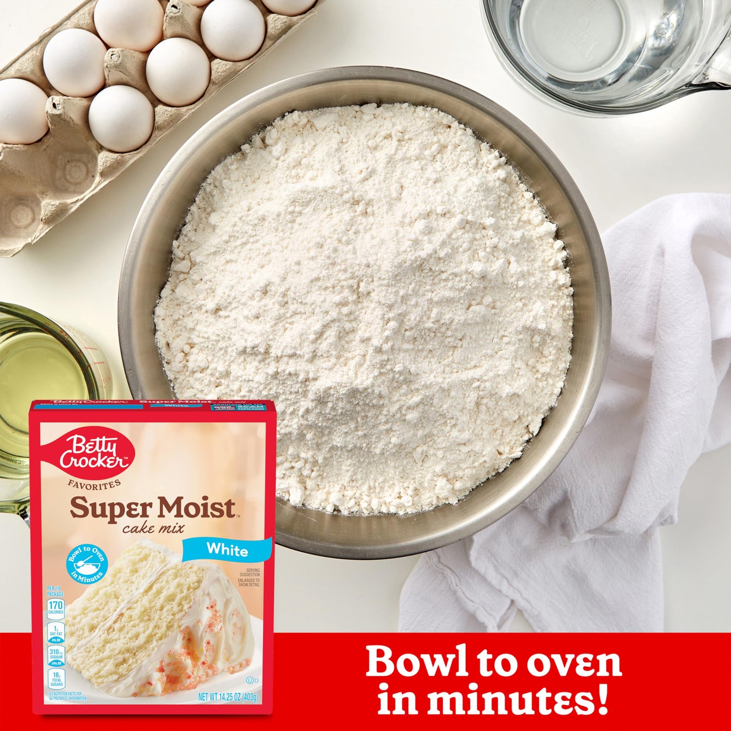 Betty Crocker Favorites Super Moist White Cake Mix, 14.25 oz