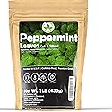 Peppermint Tea 1LB (16Oz), Cut & Sifted | STRONG & FRESH | Non-irradiated, 200+ Cups, Peppermint Loose Leaf Herbal Tea (Mentha Piperita) | Mint Tea |