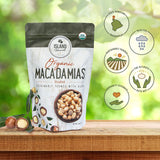 Island Harvest Unsalted Organic Macadamia Nuts - 100% Hawaiian Unsalted Macadamia Nuts are Keto Friendly, All-Natural and Non-GMO, Dry Roasted Nuts