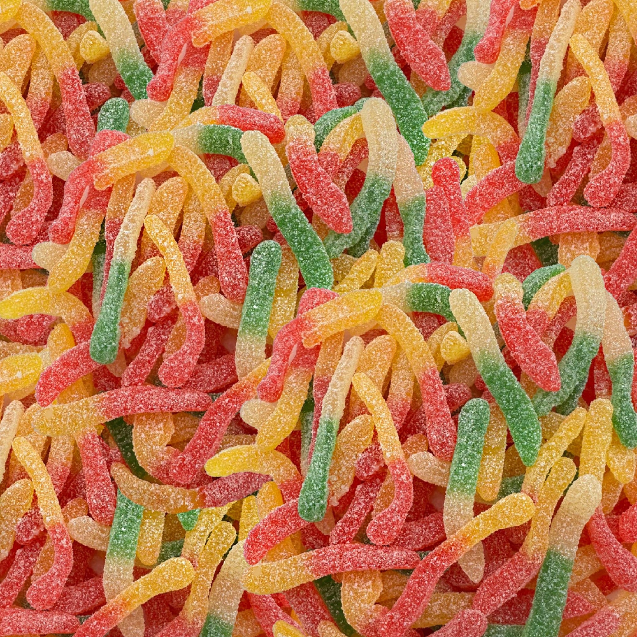 Sour Gummy Worms Candy | 2-Pound Bag | Assorted Fruit Flavored Chewy Candy | Bulk Sour Gummies for Snacking, Party Favors, Goodie Bags, and Dessert