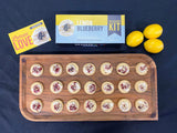 Crackerology Lemon Blueberry Gourmet Artisan Snack Kits, 20 Count Cookies Plus Toppings, Easy & Simple Ready-to-Eat, Appetizer For Charcuterie Boards
