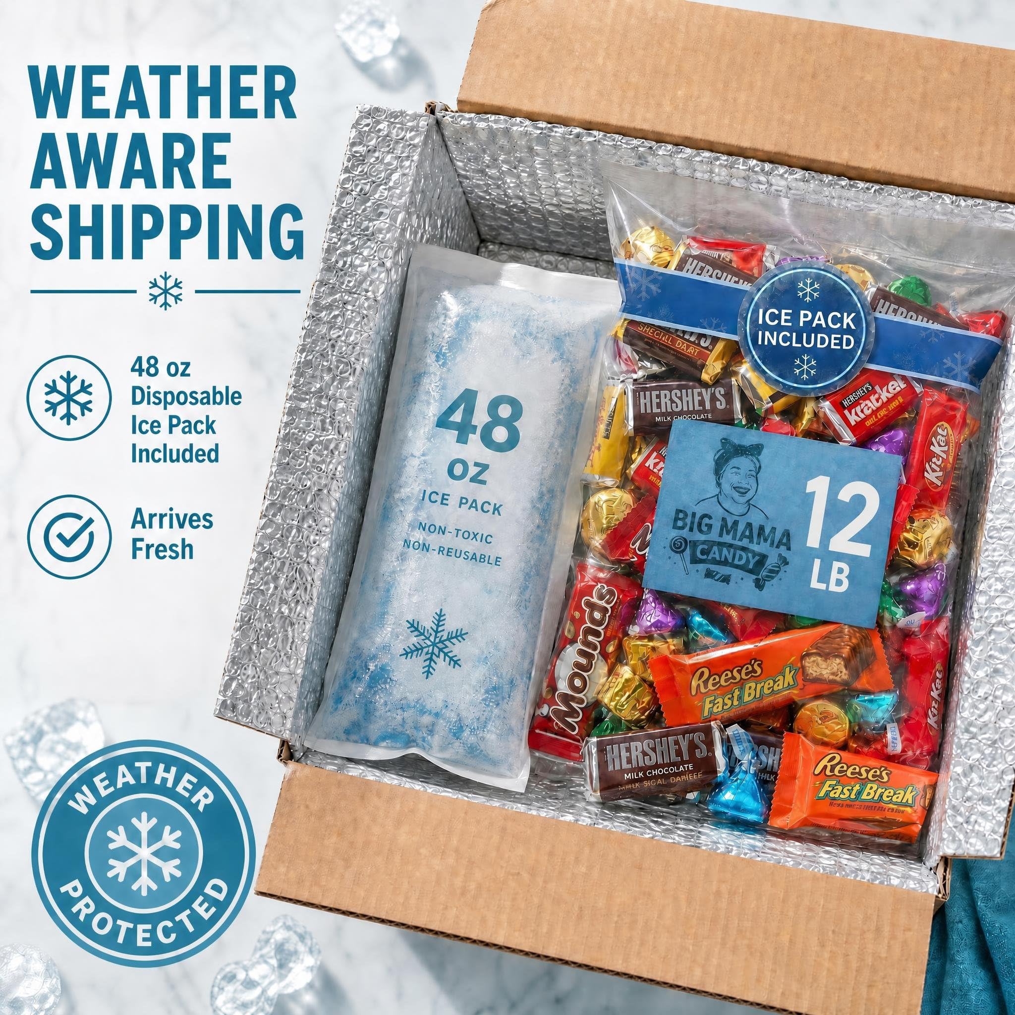Big Mama Candy Chocolate Variety Pack 12 lb Bulk Individually Wrapped