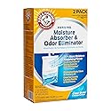 Arm & Hammer Clean Burst Hanging Moisture Absorber and Odor Eliminator - 2 Pack - Traps Moisture for Fresher, Cleaner Air