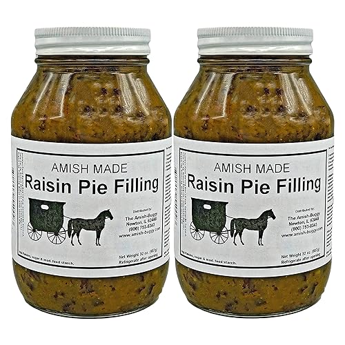 Amish Pie Filling - TWO 32 Oz Jars (Raisin)