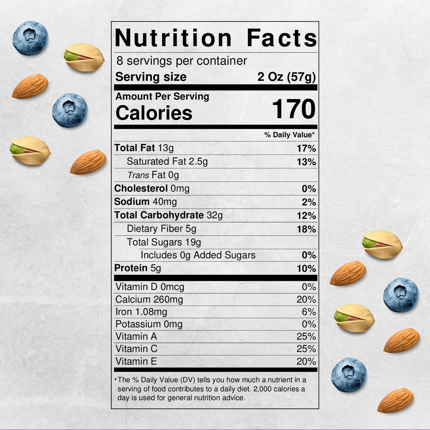 Mix and Go Single Serve Trail Mix Snack Packs, Healthy Snack Bag, Antioxidant Mix Fruit & Nut by Klein's Naturals, Contains 16 packs of 2 Ounce Bags