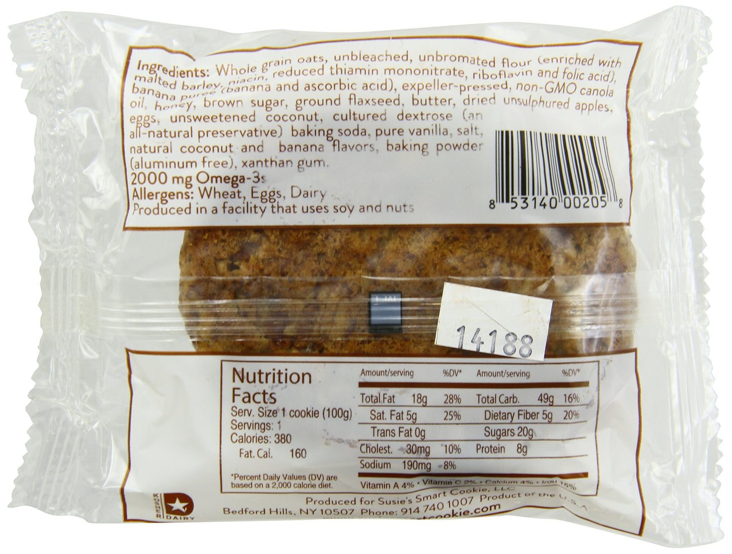 Susie's Smart Banana Coconut Breakfast Cookie