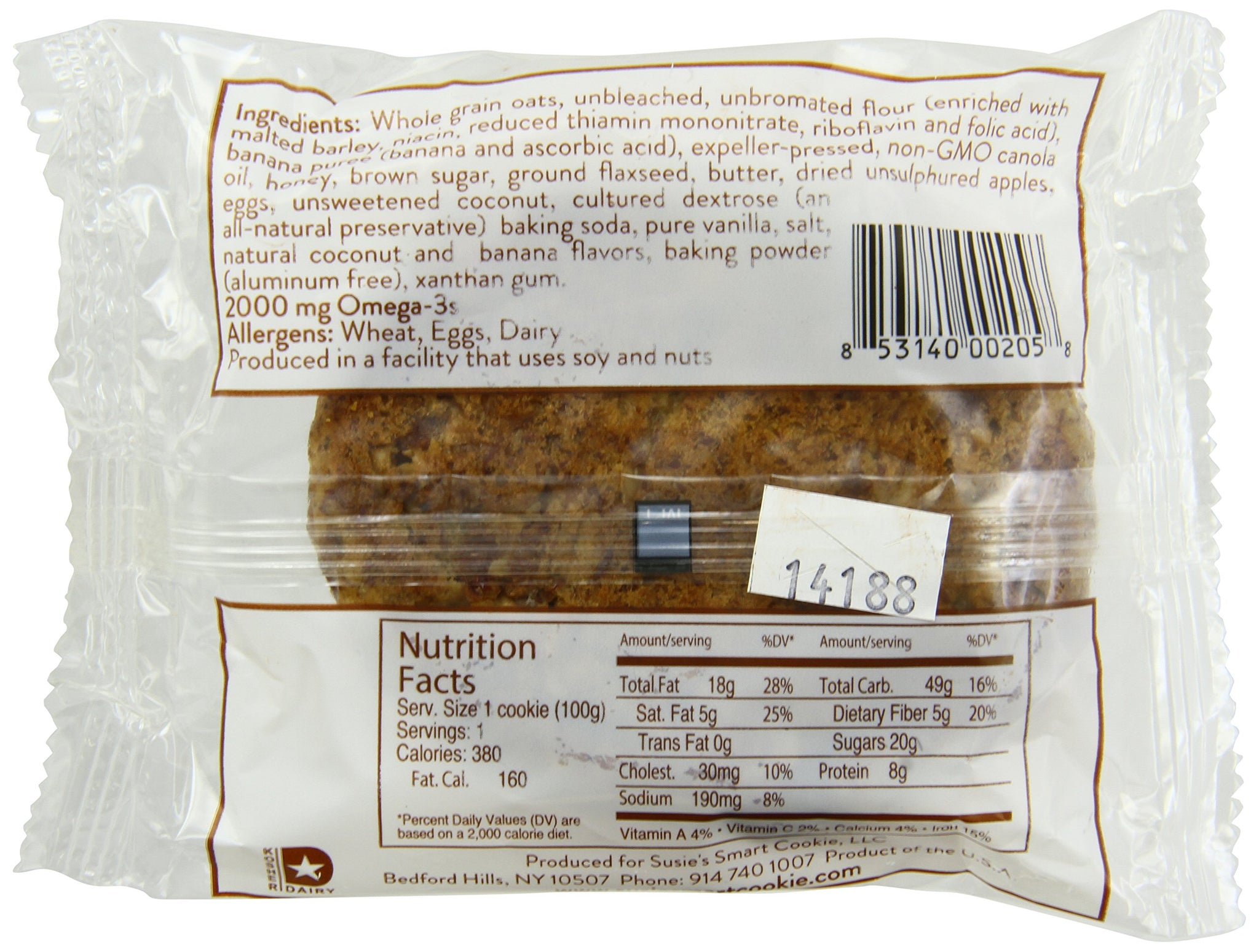 Susie's Smart Banana Coconut Breakfast Cookie