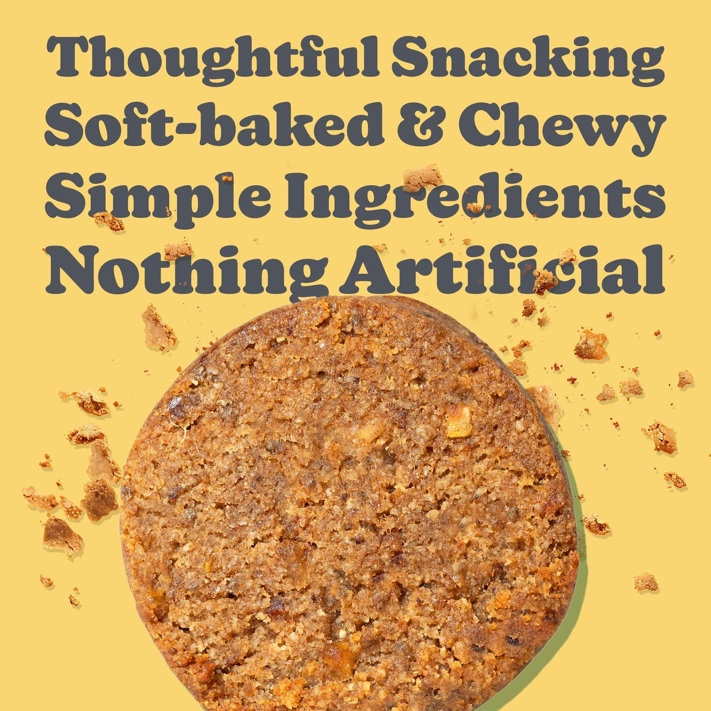 Love + Chew Superfood Soft Baked Vegan Cookies, Gluten Free, 7g Plant Based Protein Cookie, Healthy Snacks for Adults and Kids, Refined Sugar Free