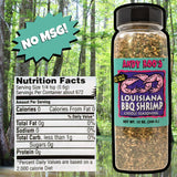 Andy Roo's No Salt No MSG Louisiana BBQ Shrimp Creole Seasoning, 16 Ounce Bulk Shaker