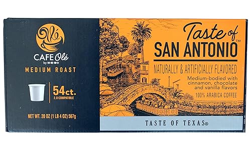 54-Count H.E.B. Cafe Ole --Taste of San Antonio single serve, Set of 4