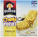 Quaker Yogurt Chewy Granola Bar, Vanilla, 6.1-Ounce Packages (Pack of 6)