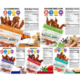 Bacon Jerky Variety Pack | 5 Flavors & Up to 24g Protein Per Bag | Fully Cooked, Bold Flavors, Exceptionally Tender, High Protein Carnivore Snacks |