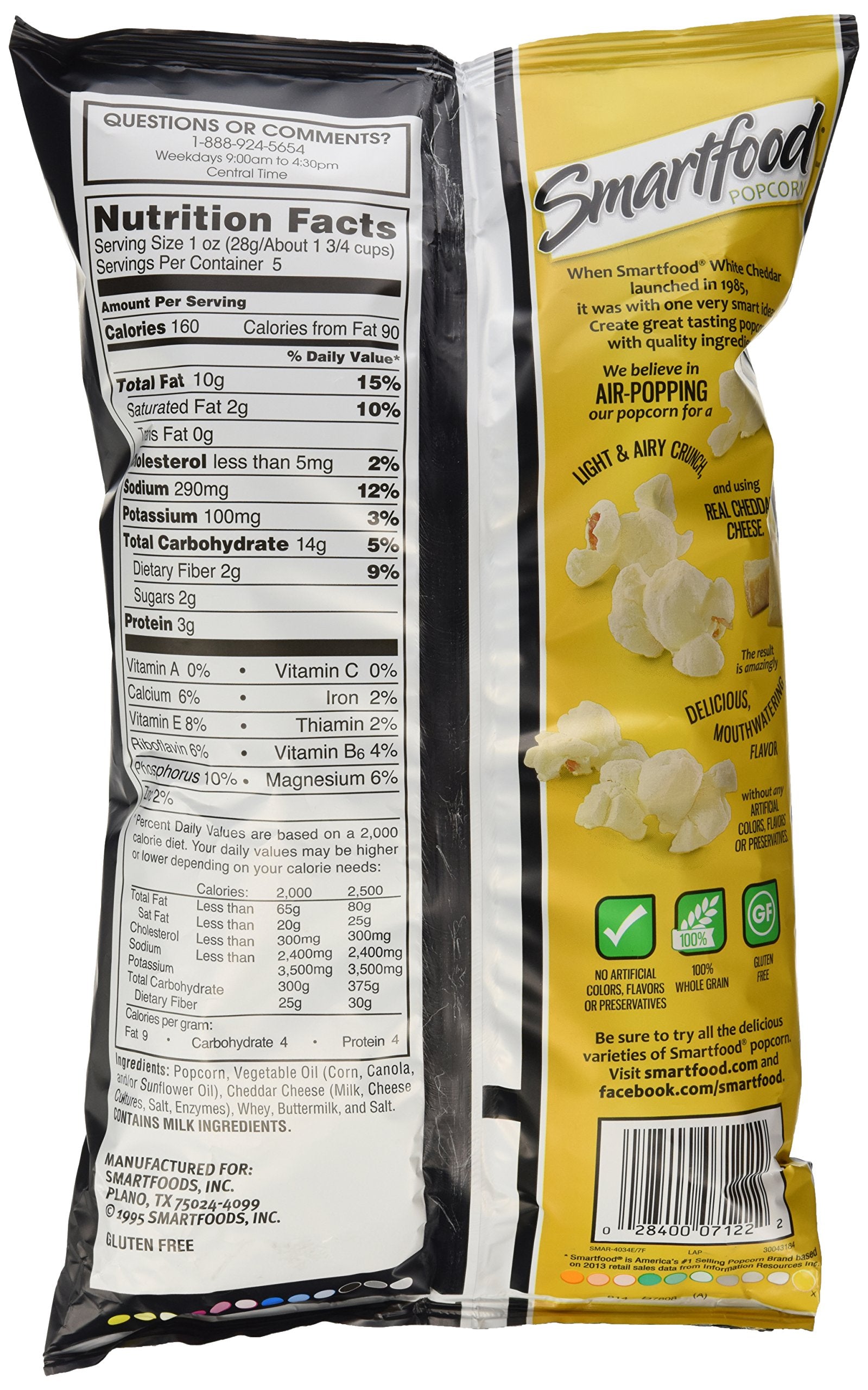 Smartfood White Cheddar Popcorn, 5 oz