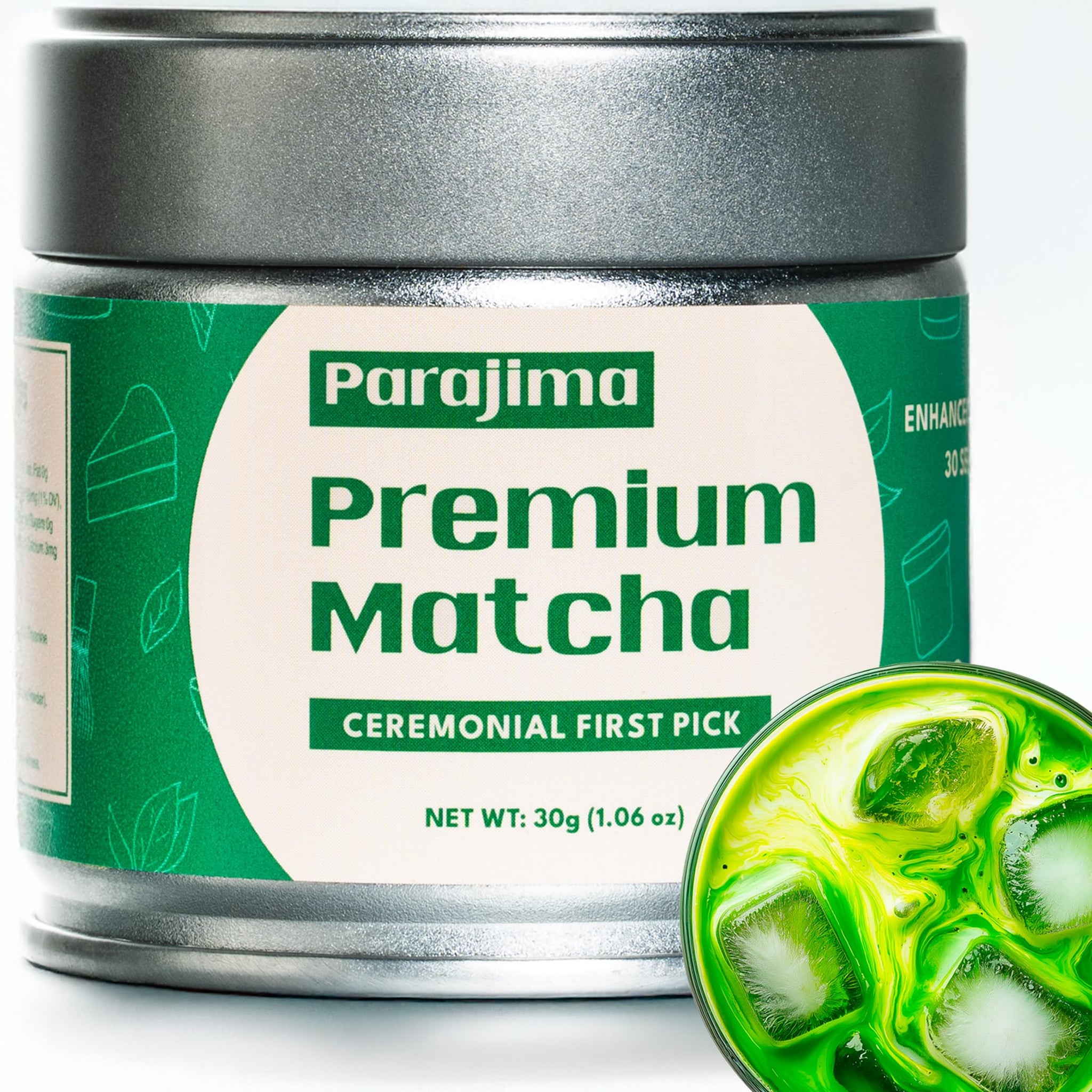 Organic Matcha Latte, Ceremonial Grade Matcha Powder, Silky Smooth Green Tea Matcha Latte Mix, Japanese JAS USDA Organic, Low Caffeine Vegan
