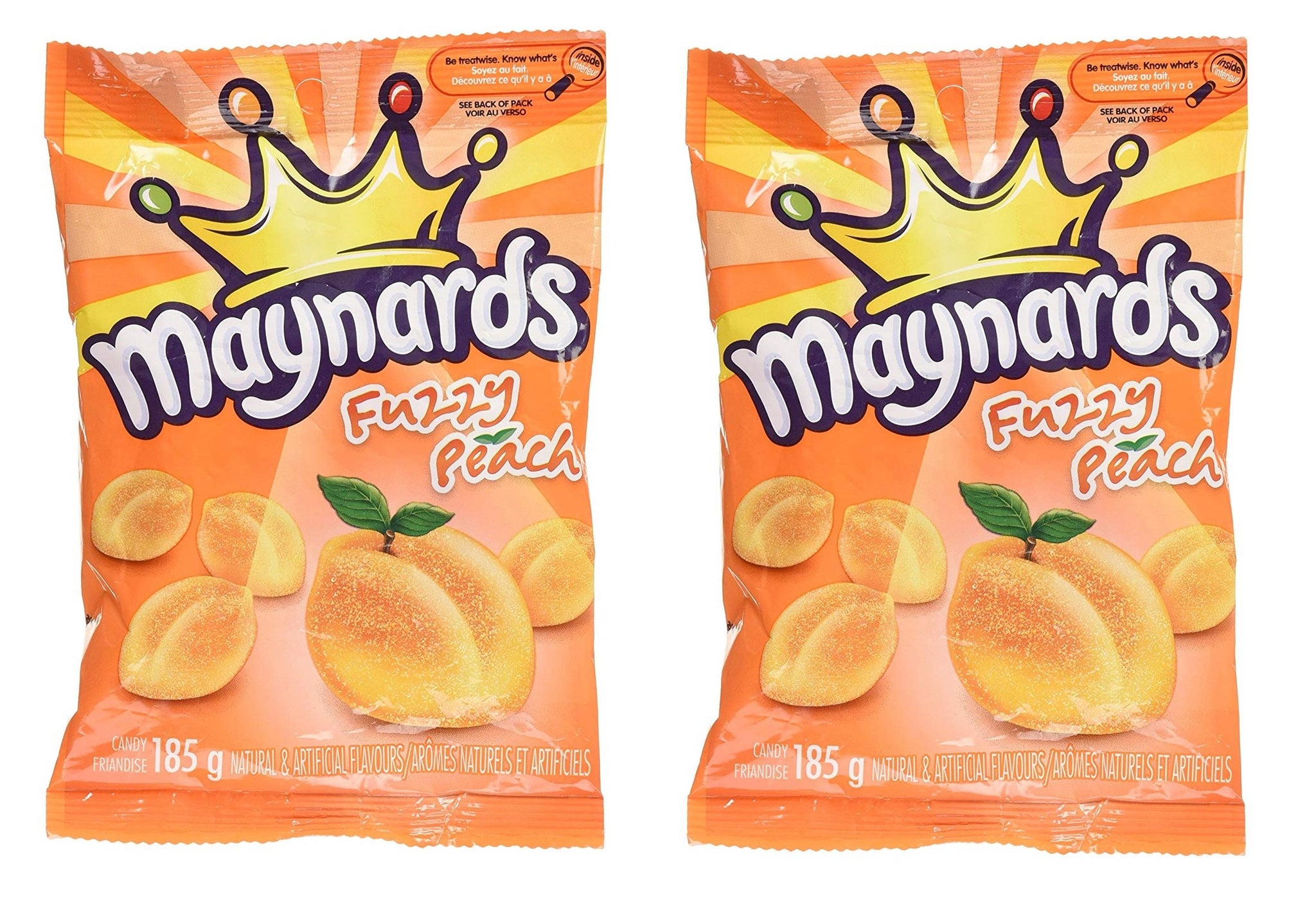 Maynards Fuzzy Peach Candy, 185g, 2ct, Imported from Canada}
