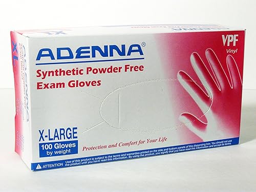 Adenna Vinyl: Vpf238: Synthetic/vinyl Powder Free Examination Gloves: X-large 100/box