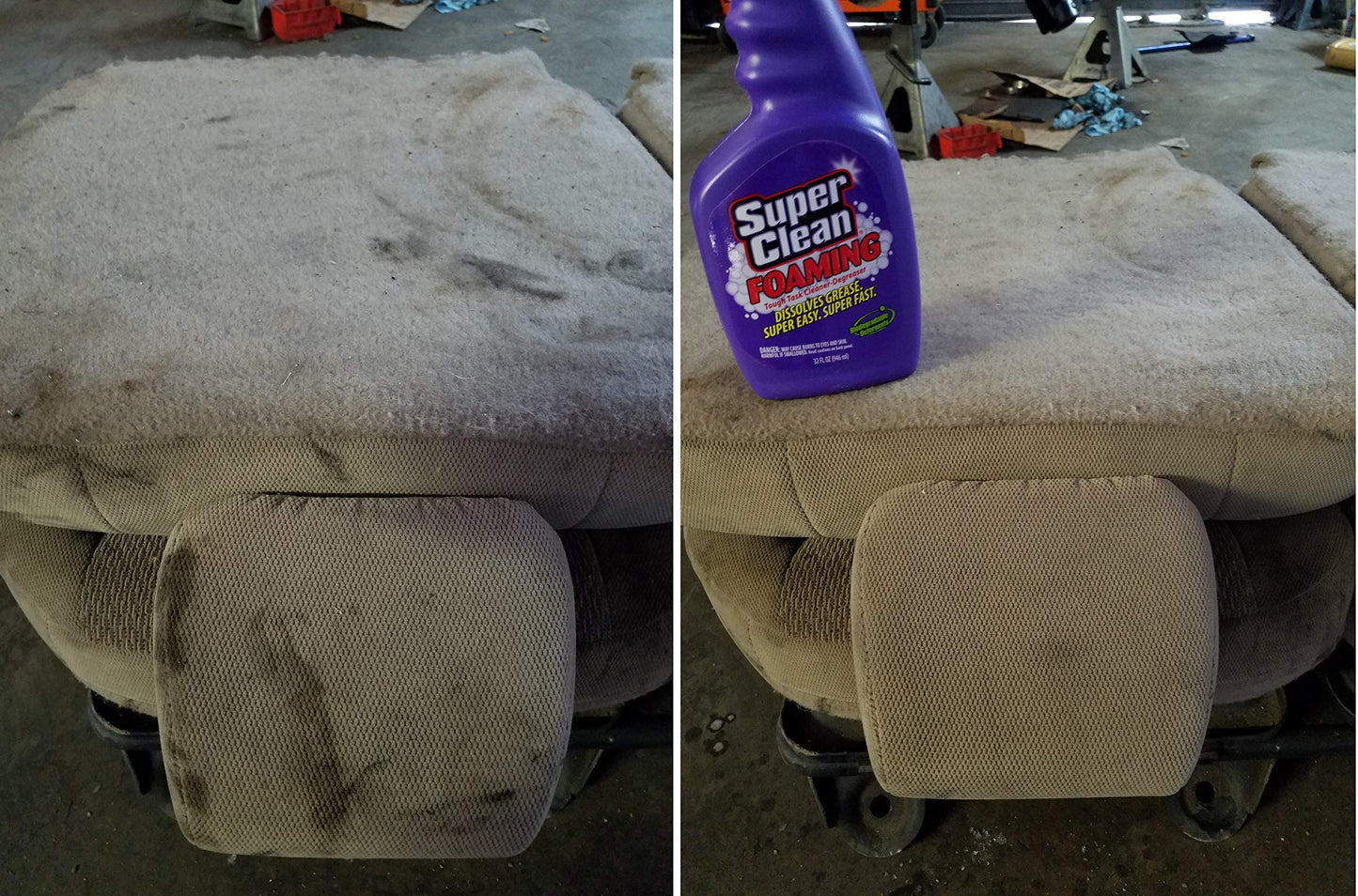 Super Clean Foaming Multi-Surface All Purpose Cleaner Degreaser Spray, Biodegradable, Full Concentrate, 32 ounce